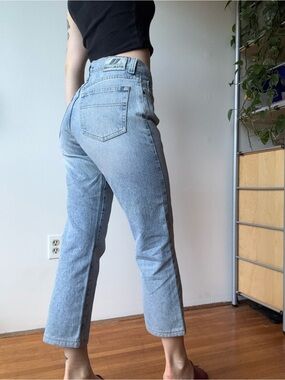 DKNY Vintage Light Blue High-Rise Ankle Jeans
